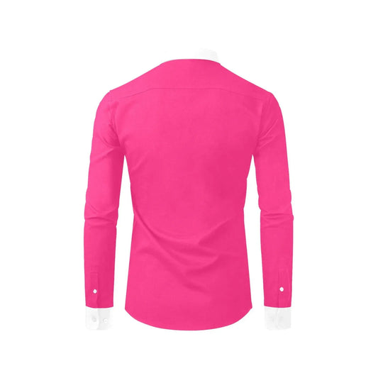 Back side versatile Pink Dress Shirt Ideal for Work and Parties