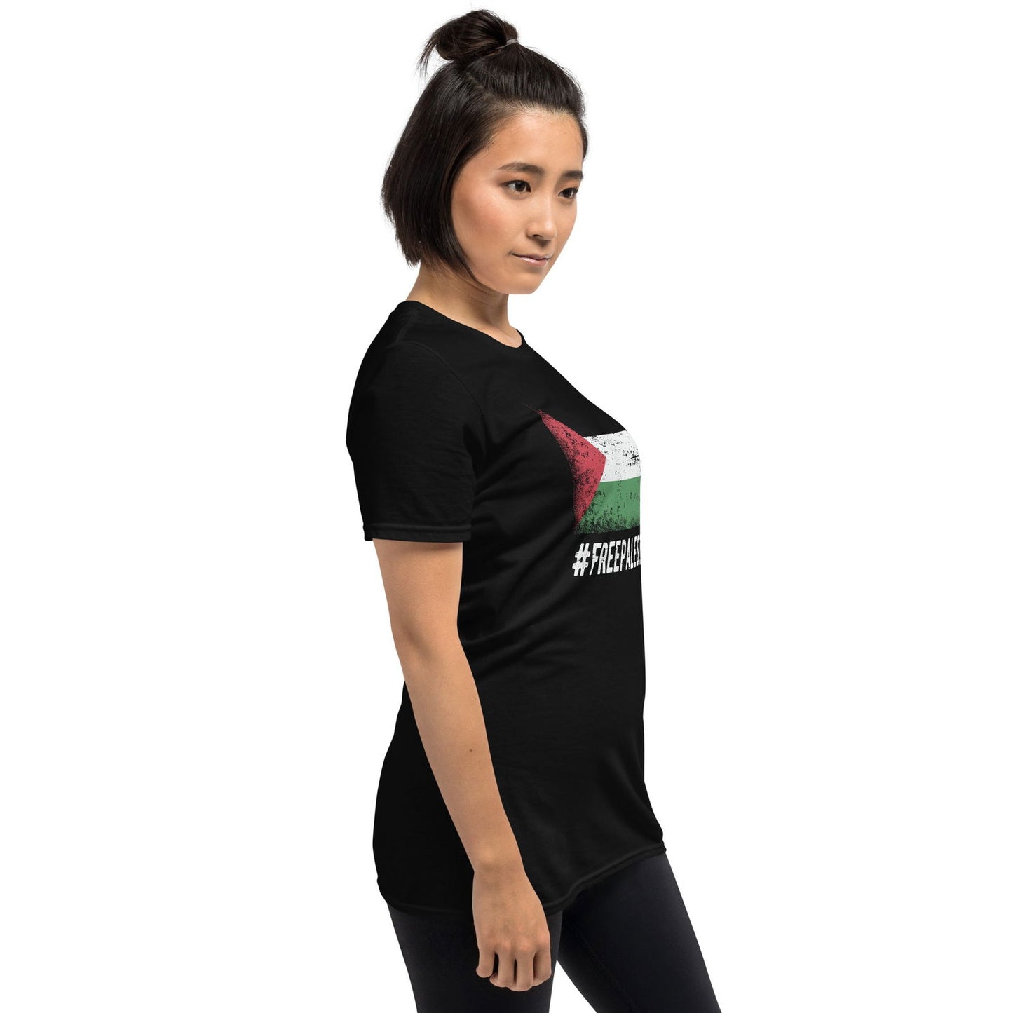 Black Palestine solidarity t-shirt 100% cotton casual wear