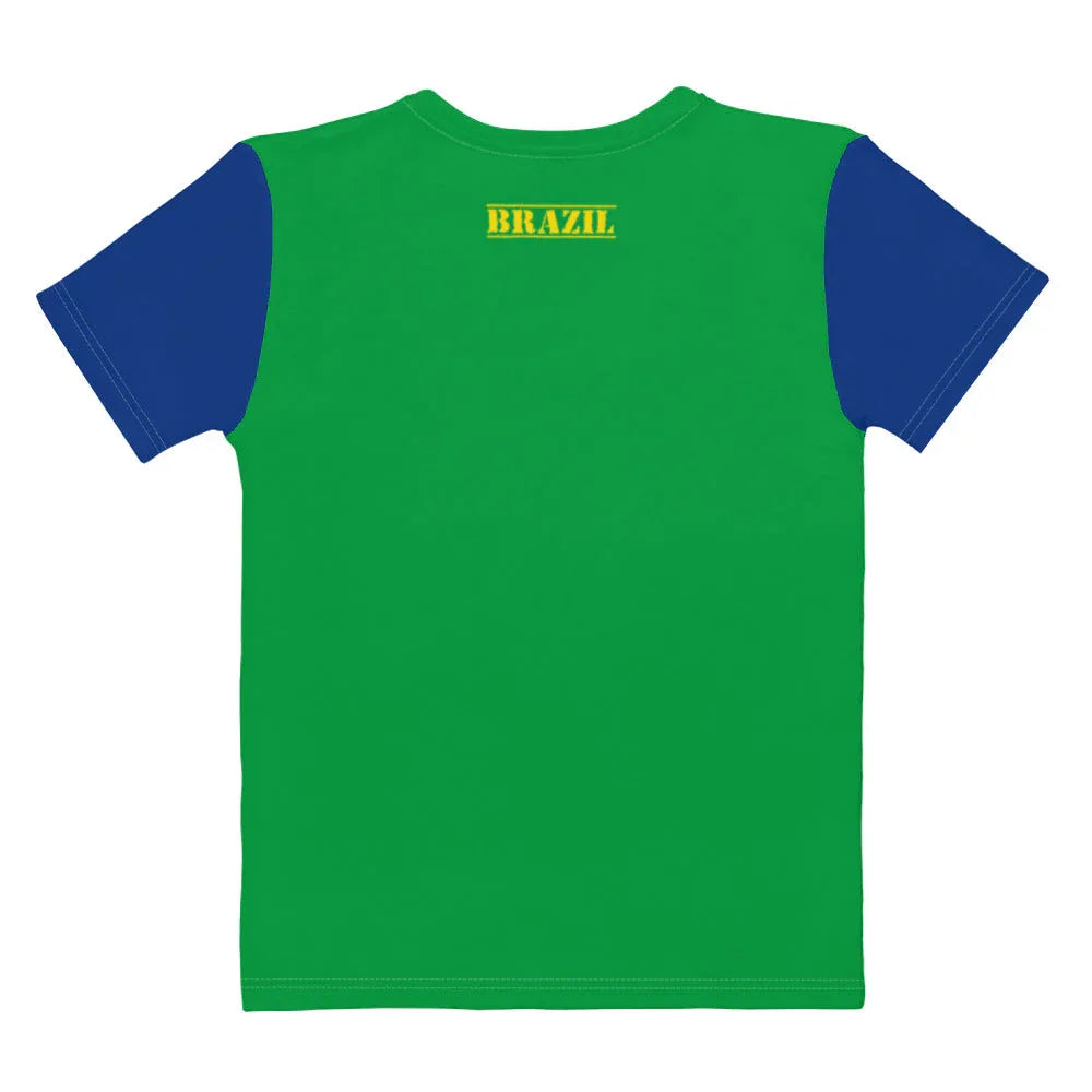 Brazil T-shirt All Over Print With Brazilian Flag Colors