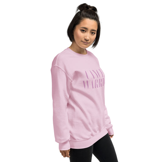 Breast cancer awareness sweatshirt in light pink
