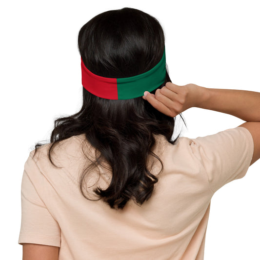 Comfortable and Stretchy Mexican Headband With Flag Print