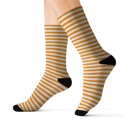 Comfortable unisex socks with cushioned bottoms and ribbed tube
