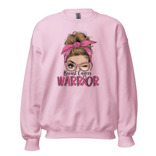 Empowering breast cancer warrior graphic sweatshirt for women and supporters
