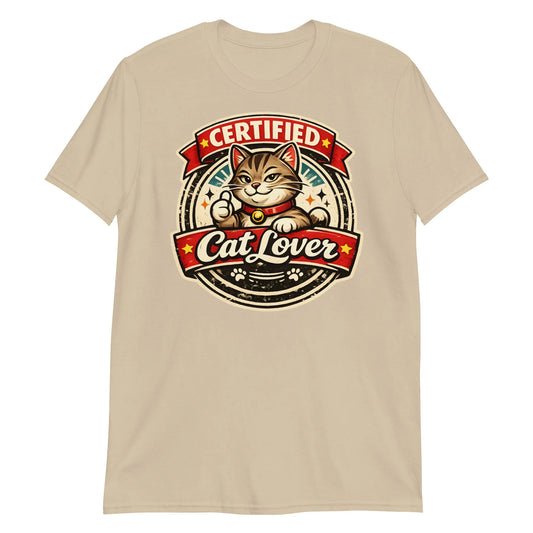 High quality ring spun cotton cat lover tee