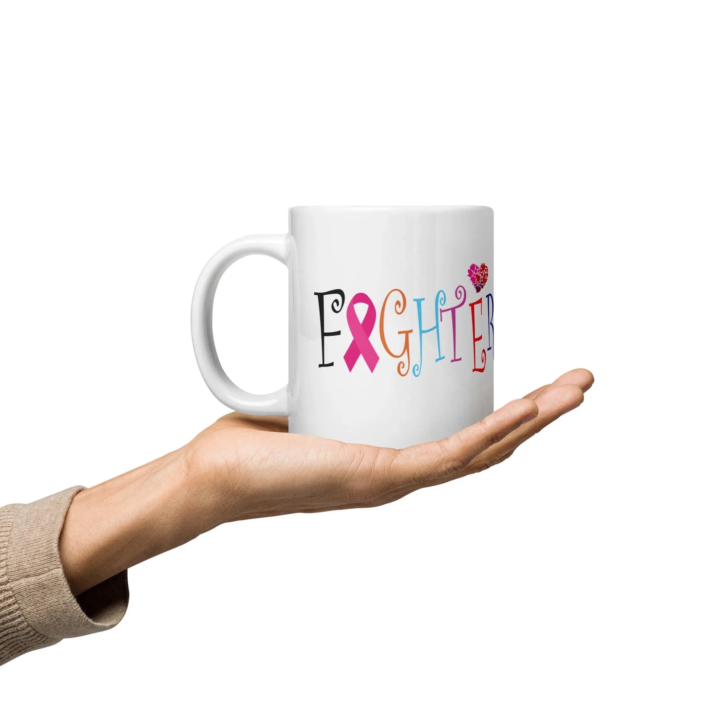 Inspirational Cancer Fighter mug for survivors and supporters