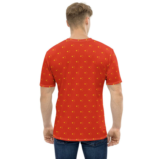 Men’s Chinese style t-shirt inspired by China flag design
