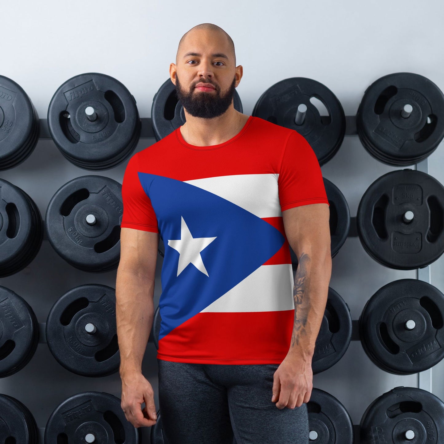 Men's Puerto Rican Heritage Tee - Flag of Puerto Rico Shirt