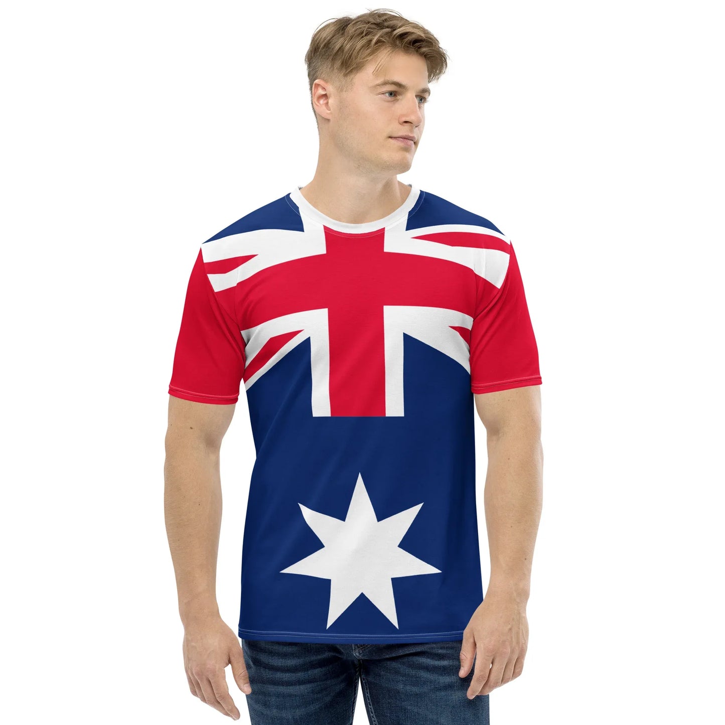 Men’s crew neck shirt celebrating Australian heritage