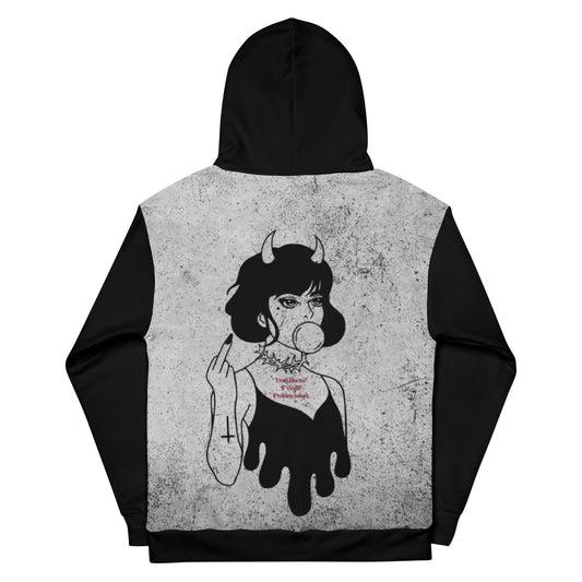 Middle Finger Hoodie / Fuck Off Hoodie / Alternative Hoodie / Goth Hoodie - YVDdesign