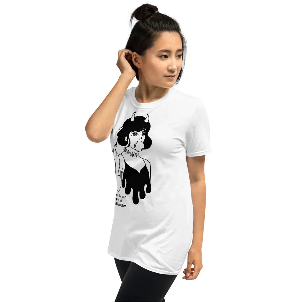 Middle finger graphic shirt for adults