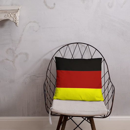 Patriotic Germany Flag Decorative Pillow - Ideal for Oktoberfest and Holidays
