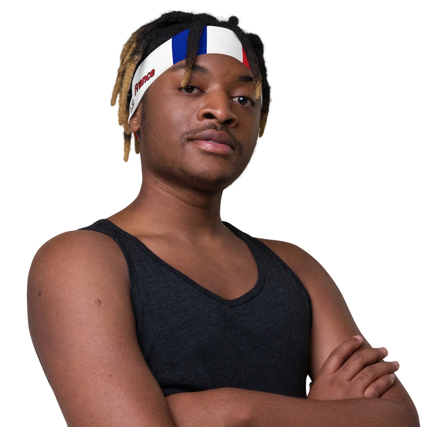 Patriotic accessory headband for the French Open and Tour de France