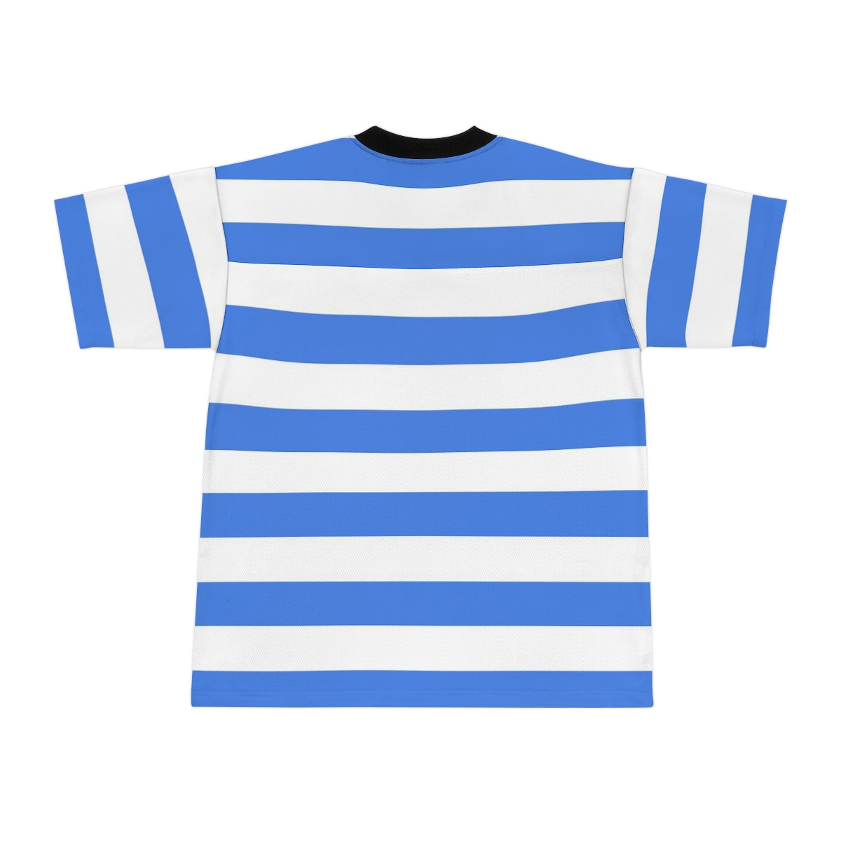 Plus Size Blue And White Striped T-Shirt / Sizes SX - 4X / For Women And Men