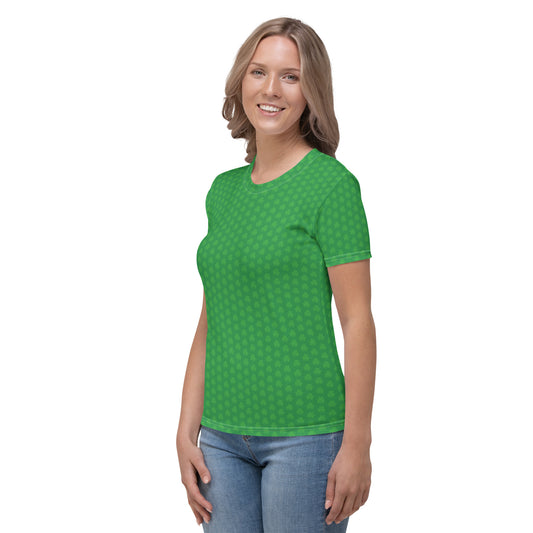 Shamrock print T-shirt for St. Patrick's Day celebrations