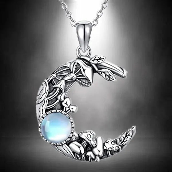 Silver celestial necklace for women