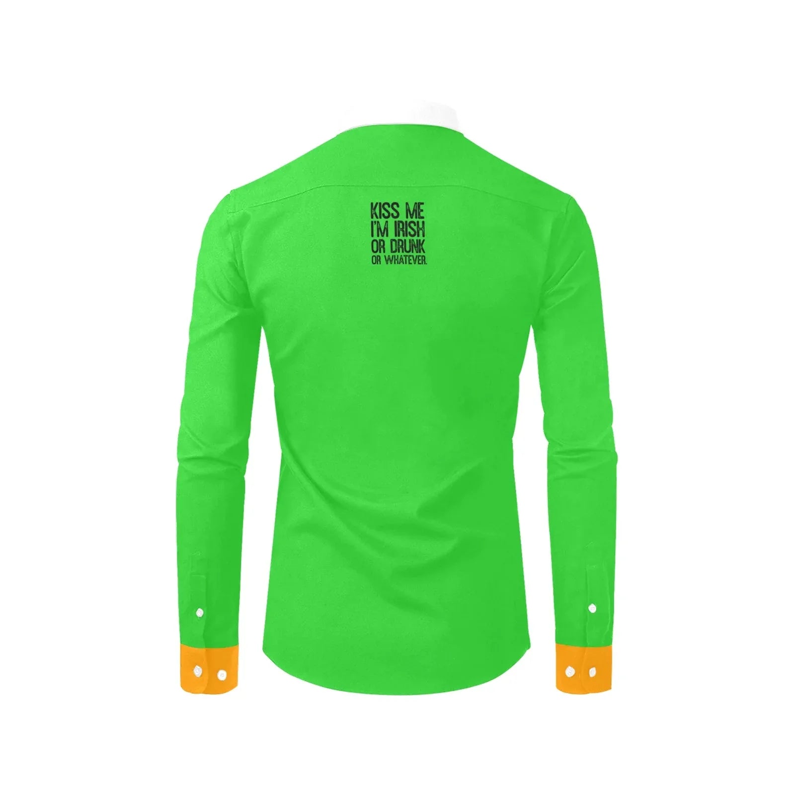 Funny St. Patrick's Light Green Dress Shirt / Kiss Me, I'm Irish, Or Drunk, Or Whatever M Funny St. Patrick's Light Green Dress Shirt / Kiss Me, I'm Irish, Or Drunk, Or Whatever M