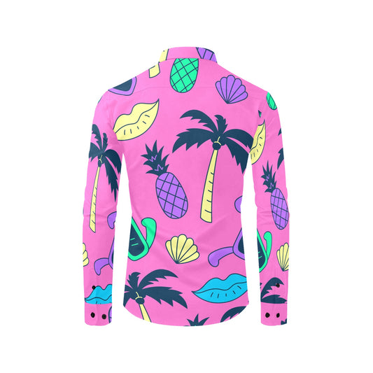 Tropical Hawaiian Dress Shirt for Holidays and Work Outfits