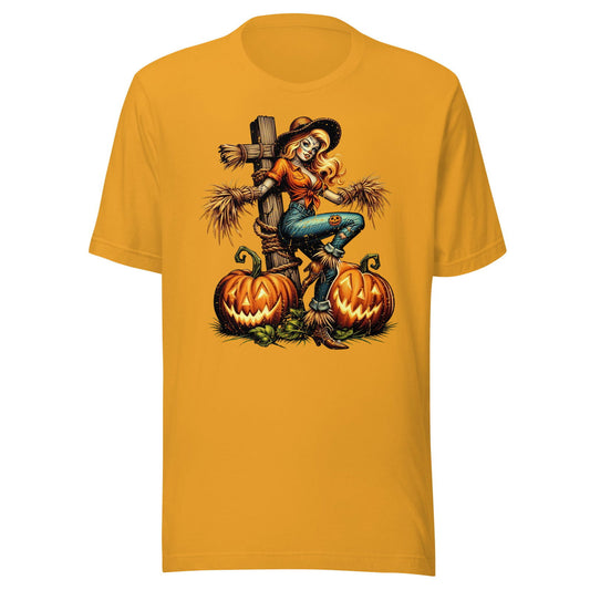 Vintage-style Halloween Scarecrow Shirt