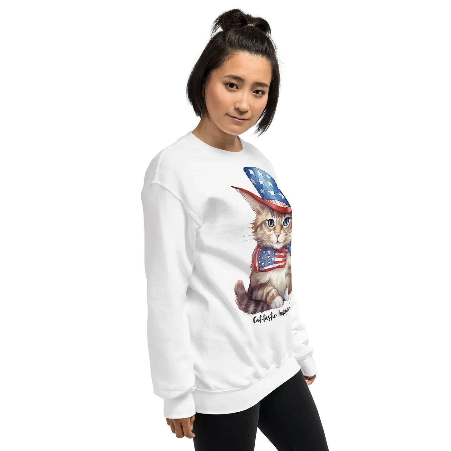 White Cat Sweatshirt