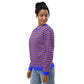 Striped Sweater: Blue and Orange Stripes for a Casual and Stylish Look