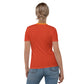 Back Side Vietnam T-Shirt For Women With Yellow Polka Dot Design