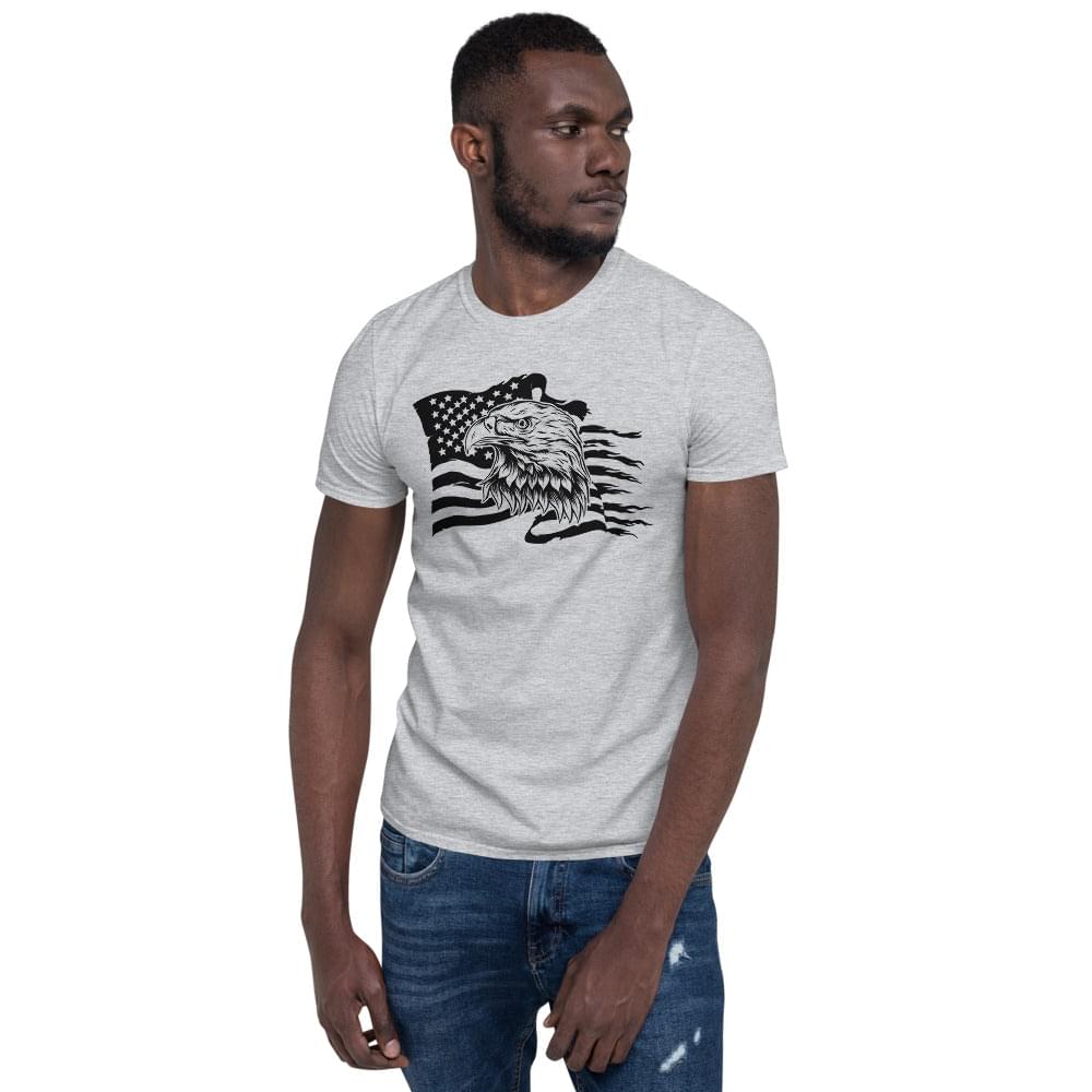 atriotic American eagle flag shirt for Independence Day