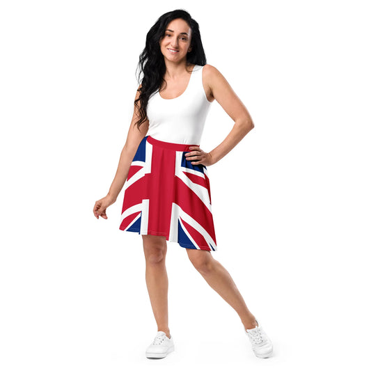British flag skirt featuring the Union Jack