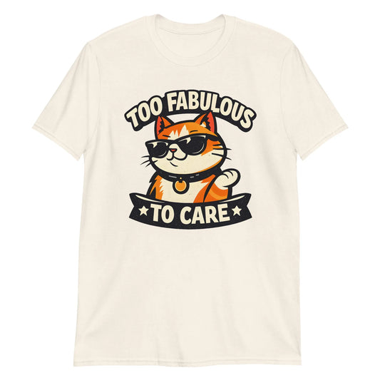 confident cat graphic tee funny animal design