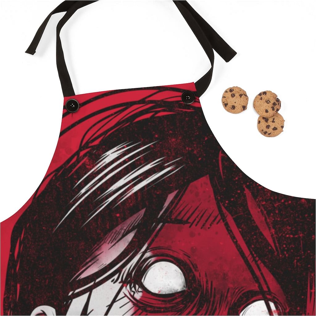 unique gothic cooking apron for horror fans and home chefs