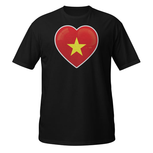 Vietnam Red Heart T-Shirt Design