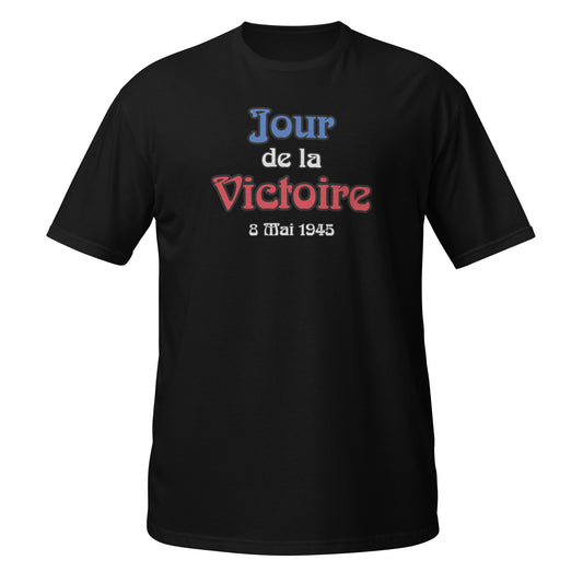 French patriotic Jour de la Victoire T-Shirt made of 100% ring-spun cotton