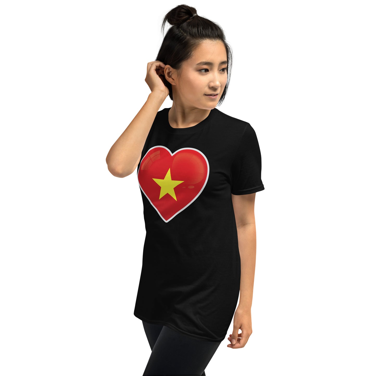 T-Shirt with Vietnamese red heart, show your love for Vietnam!