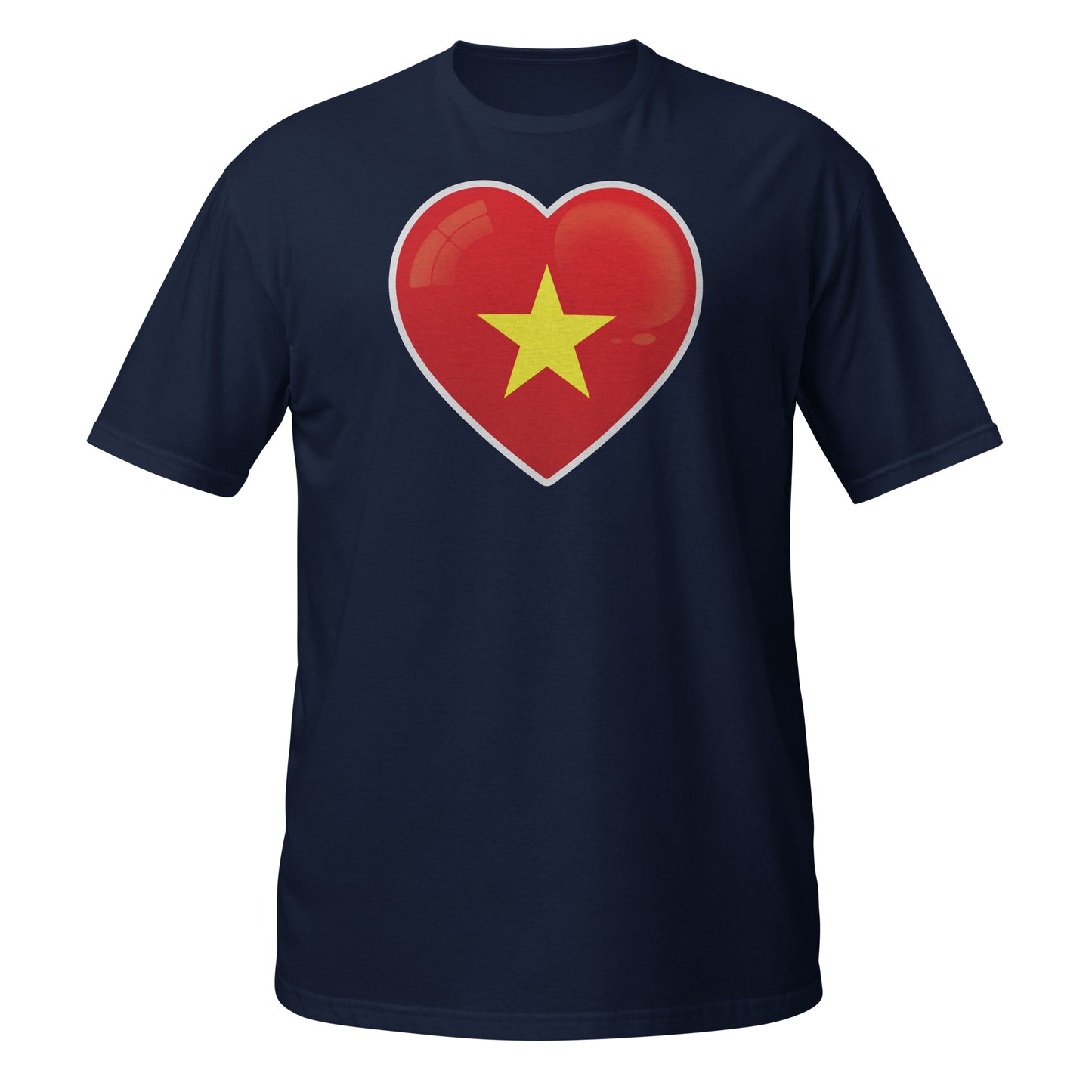 T-Shirt with Vietnamese Red Heart