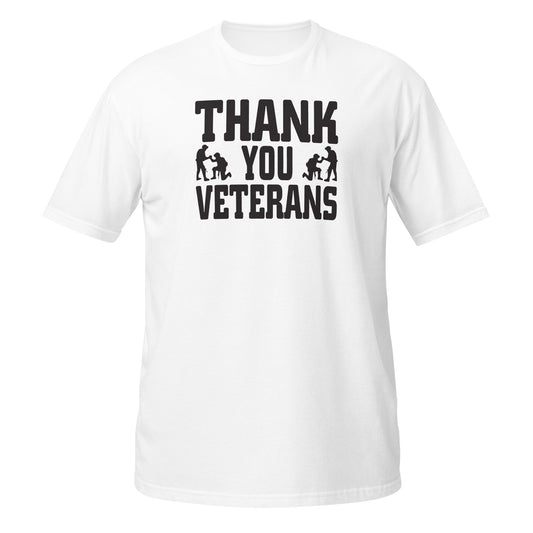 White Thank You Veterans T-Shirt