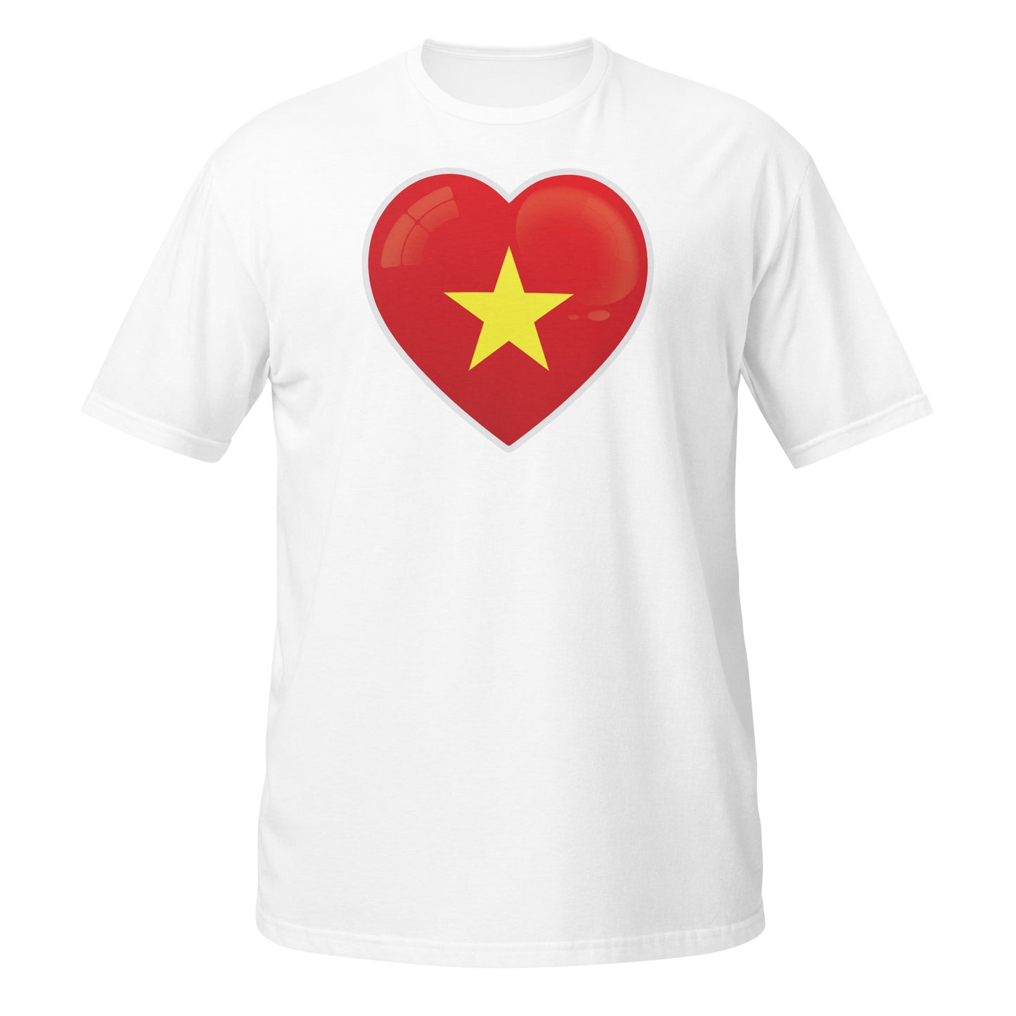 Red Heart T-Shirt with Vietnam design