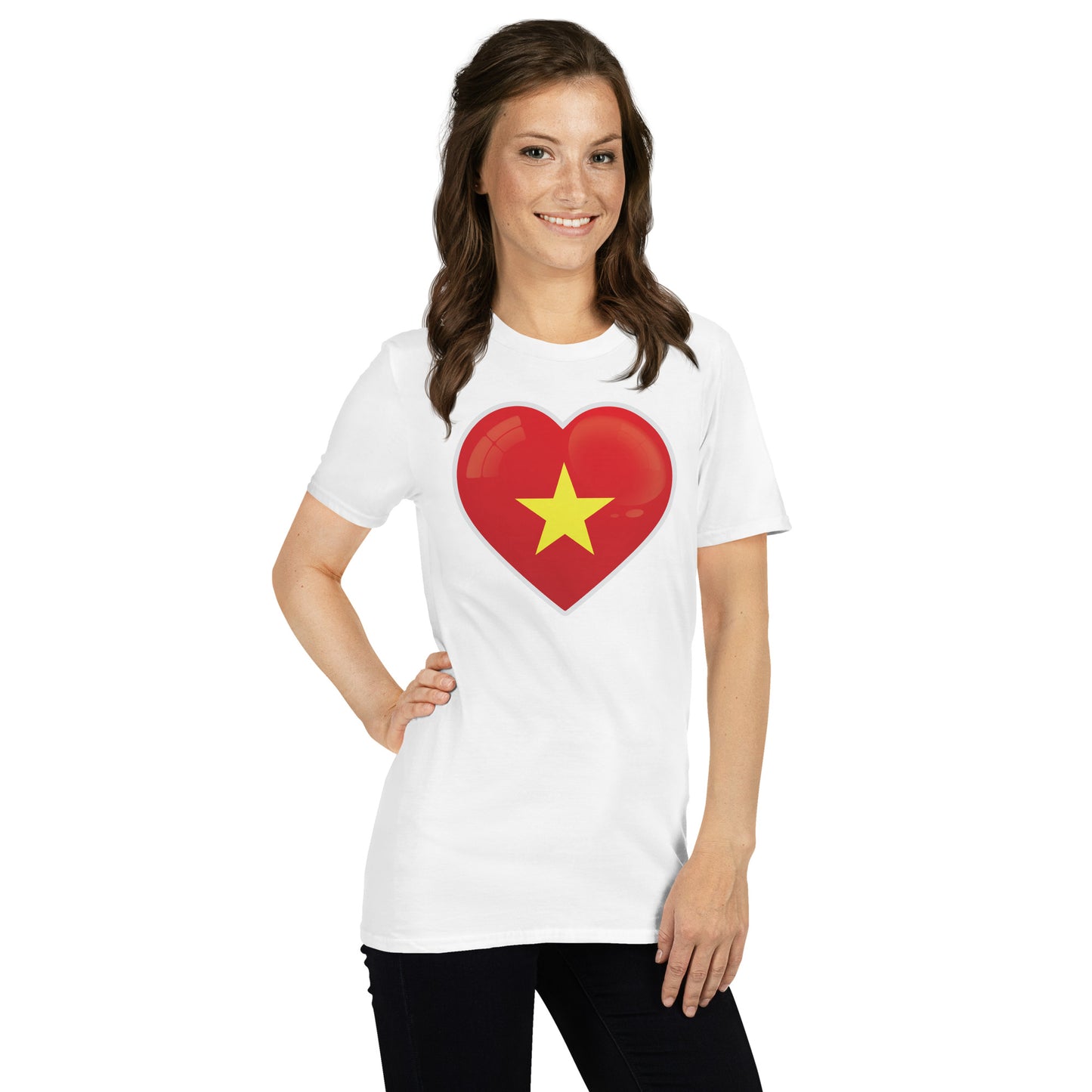 Show your pride in Vietnam with this red heart T-Shirt