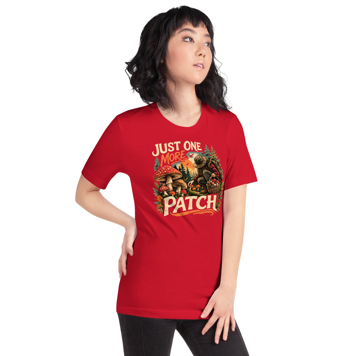 vintage mushroom foraging t-shirt for forest explorers