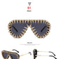 angle display Oversized Sunglasses For Women And Men / Goth Style / Hip Hop Style