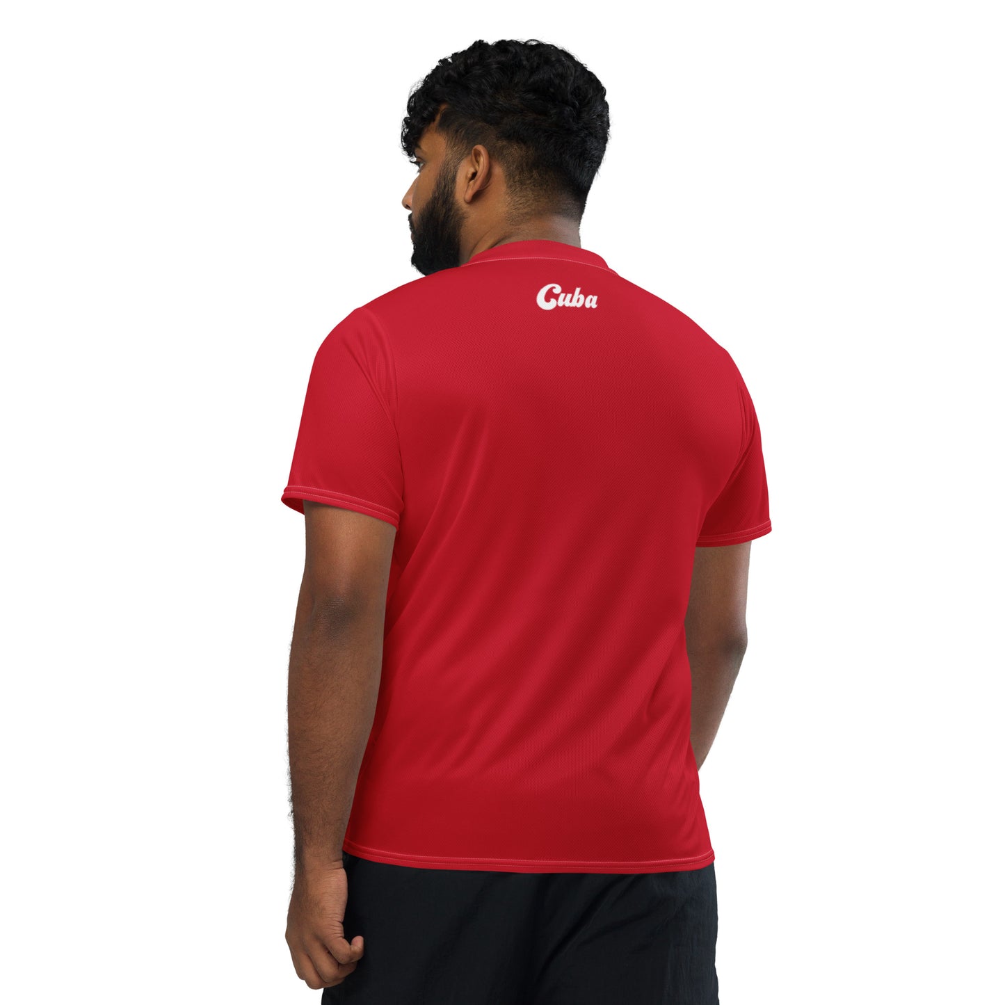 back side Cuba Flag Recycled Polyester Unisex Sports Jersey Sizes 2XS - 6XL
