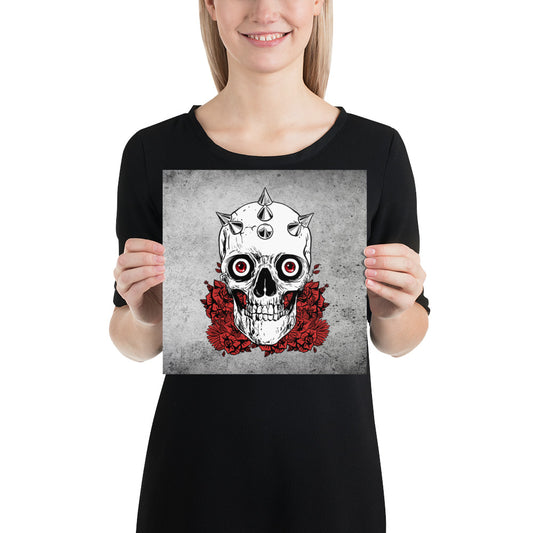 Skull Decor / Gothic Decor / Wall Decoration / Museum Quality Poster - YVDdesign