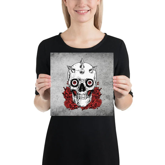 Skull Decor / Gothic Decor / Wall Decoration / Museum Quality Poster - YVDdesign