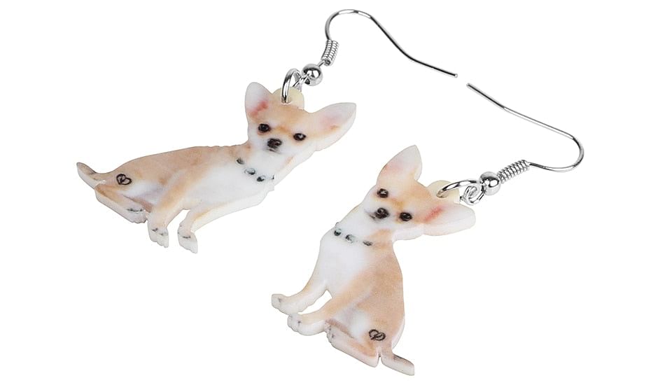 Chihuahua Dog Drop Earrings For Dog Women / Chihuahua Earrings