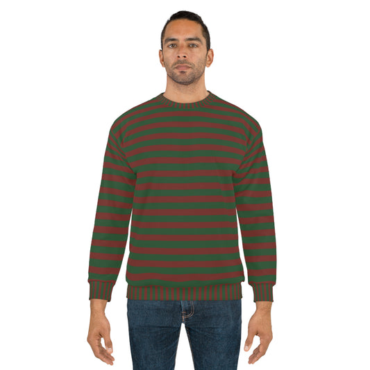Red And Green Striped Sweater