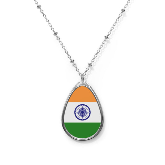 India Flag Necklace / Patriotic Jewelry For India Lovers