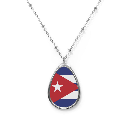 Cuba Flag Necklace / Patriotic Jewelry For Cuba Lovers
