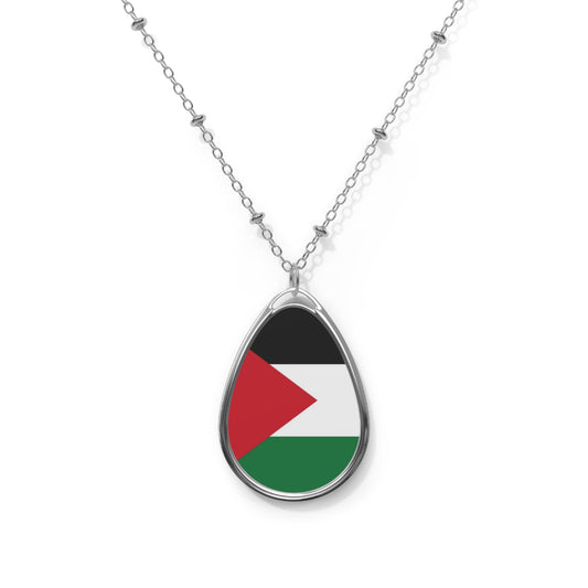 Palestine Flag Necklace / Patriotic Jewelry For Palestine Lovers
