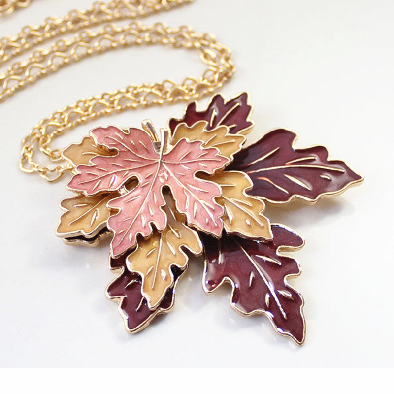 Canadian Maple Leaf Necklace Jewelry