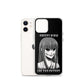 Alt iPhone-hoesje / Soft Goth Lover / Griezelig meisje Print