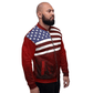 Amerikaanse vlag bomberjack / patriot jas / grunge-stijl