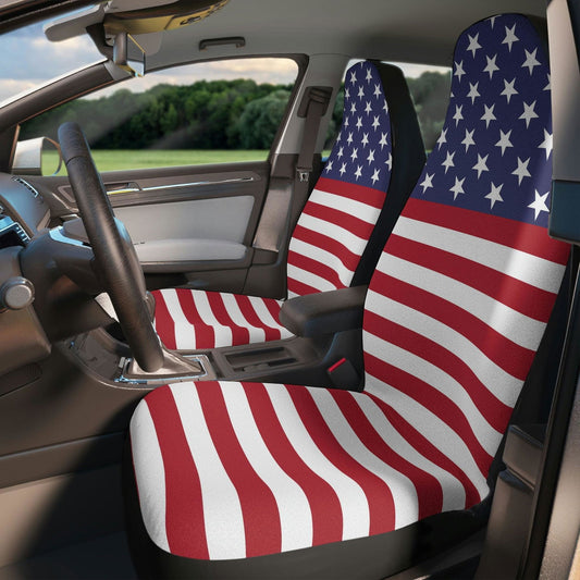 American Flag Car Seat Covers Universal / Gift for car lovers